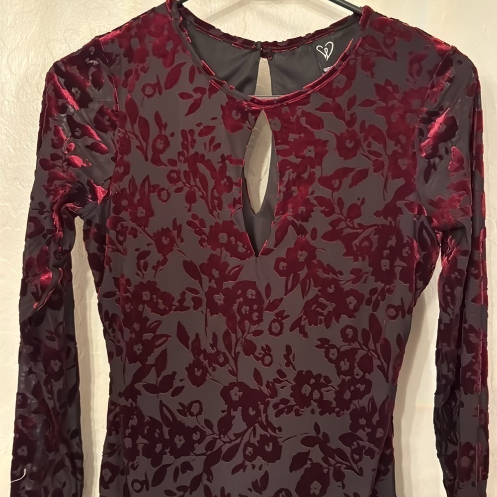 Sexy Windsor velour‎ print party dress